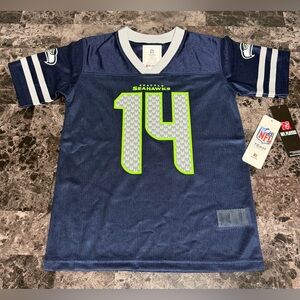 NFL Seattle Seahawks Boys' Short Sleeve DK Metcalf Jersey-Size XS 4-5 Years New